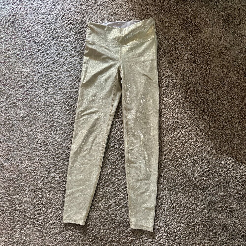 Heroine Sport Marvel Legging – 24K Gold Metallic, Size XS